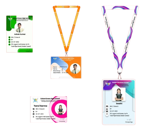 Card designs with lanyards